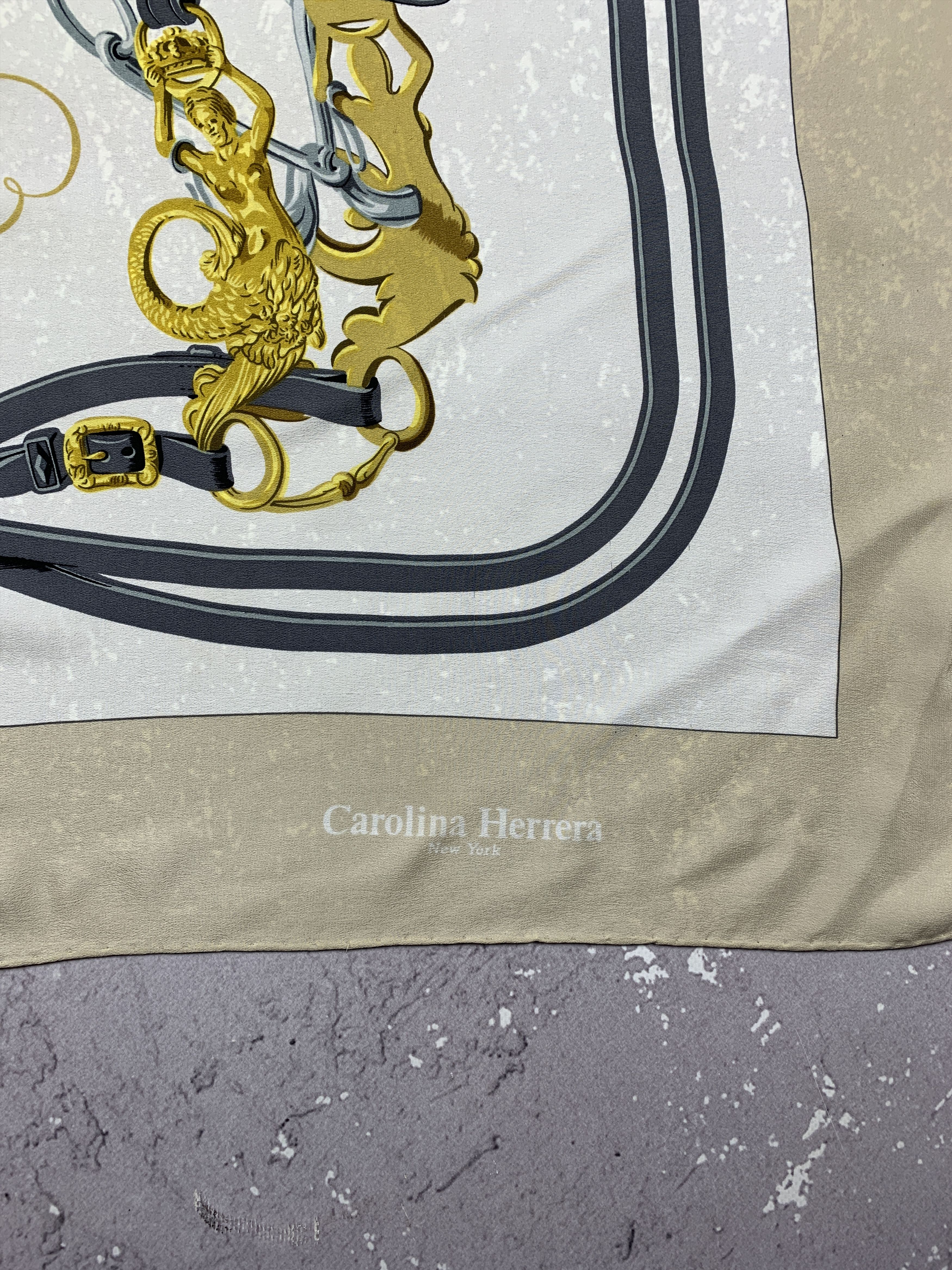 Carolina Herrera Carolina Herrera New York USA Horse Harness Silk Scarf Size ONE SIZE - 4 Thumbnail