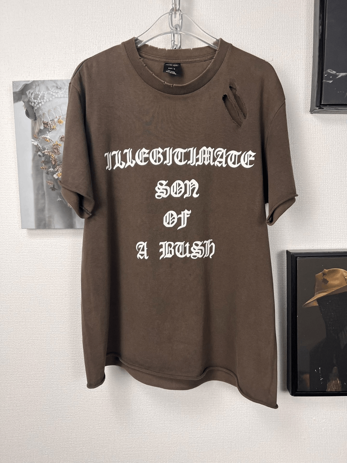 Sz 3 Number Nine Son of beach Distressed Tee