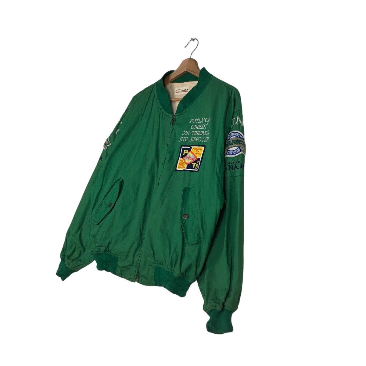 Hysteric Glamour 📌Riot Riot Vintage Bomber Jacket Full Patches Potlatch Size US M / EU 48-50 / 2 - 3 Thumbnail