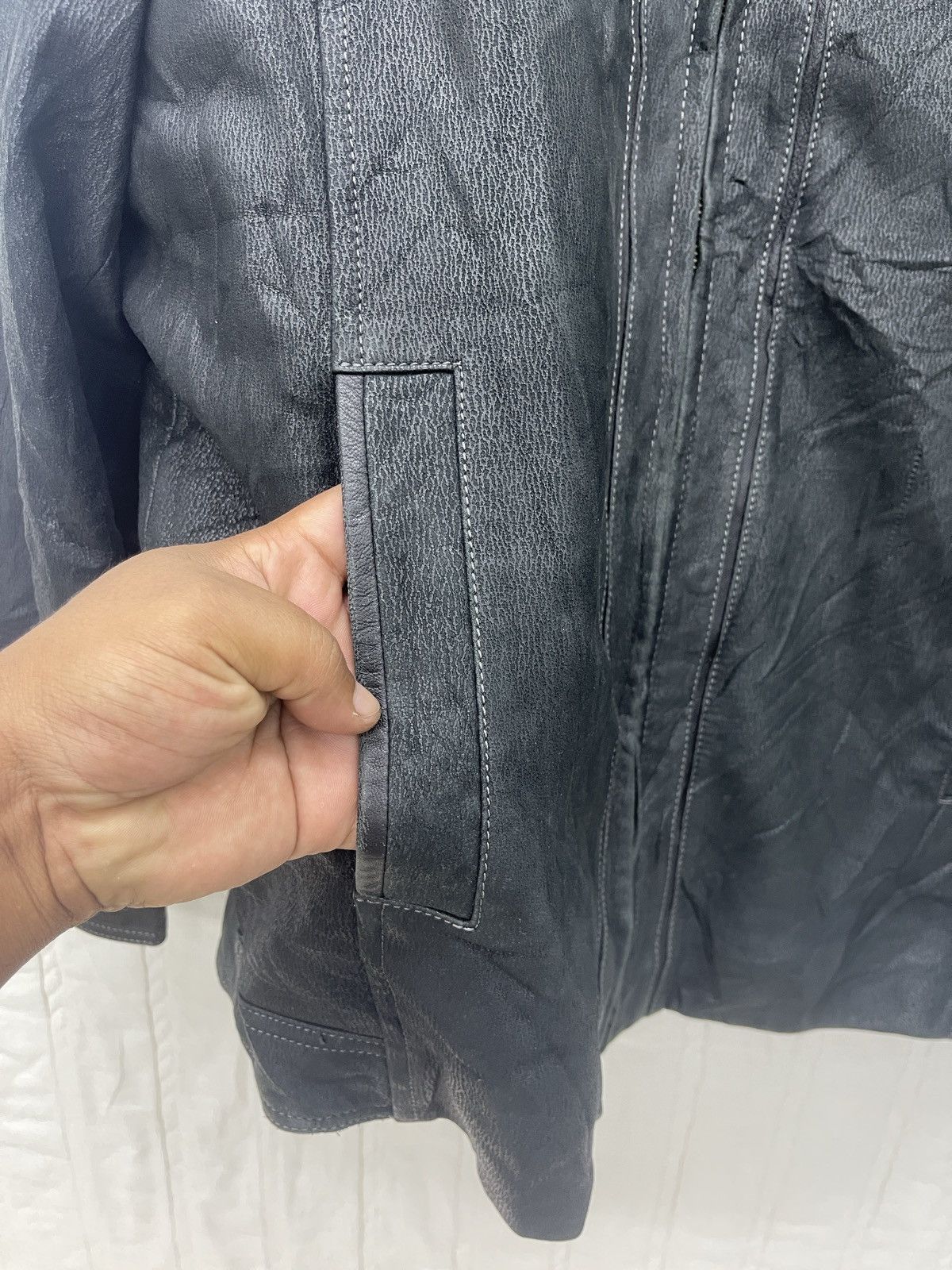 DAKS × Vintage STEALS💥DAKS GOLF RABBIT SHEARLING LEATHER JACKET Size US L / EU 52-54 / 3 - 7 Thumbnail