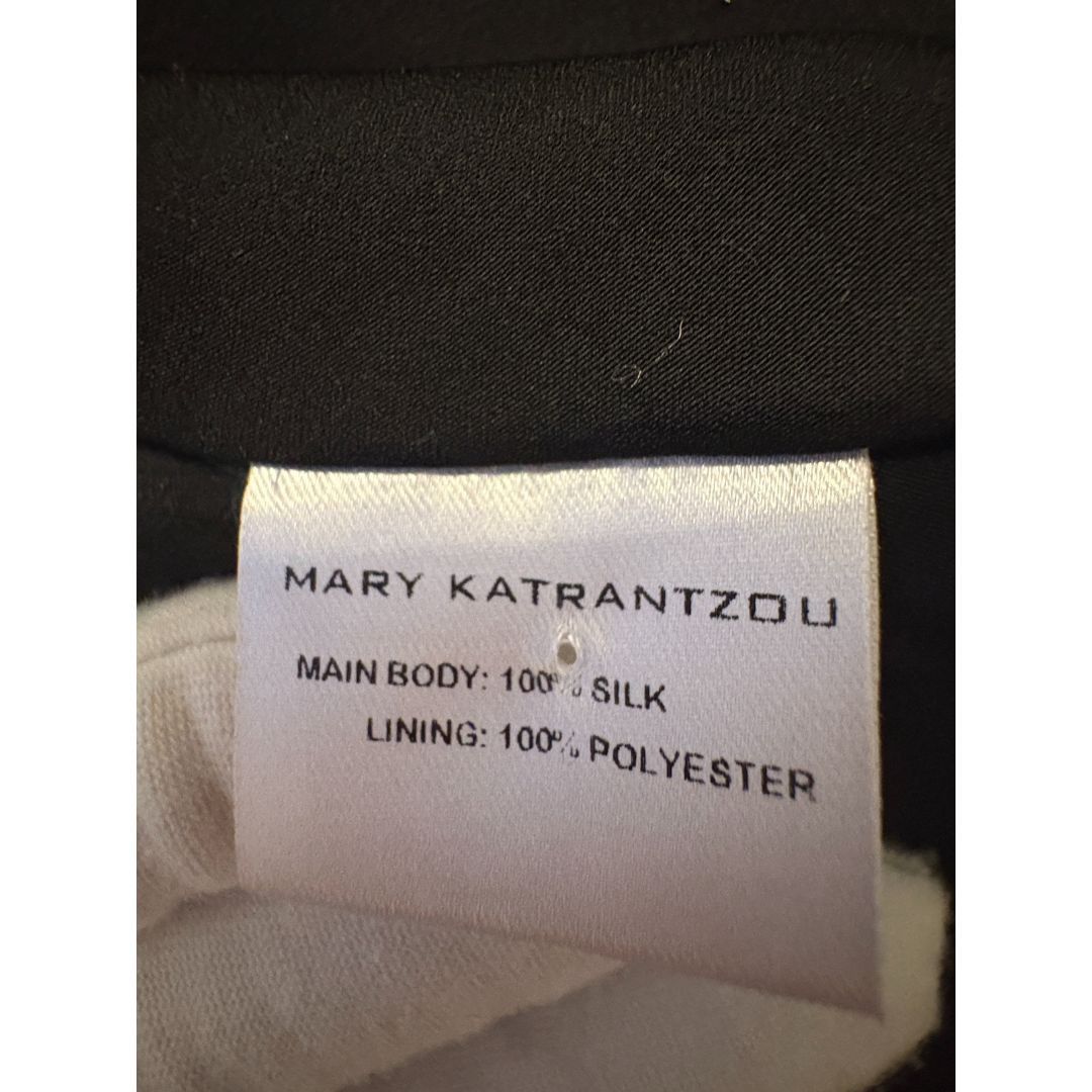 Mary Katrantzou Mary Katrantzou Black Silk Printed Ruffle A-Line Dress Size M / US 6-8 / IT 42-44 - 9 Thumbnail