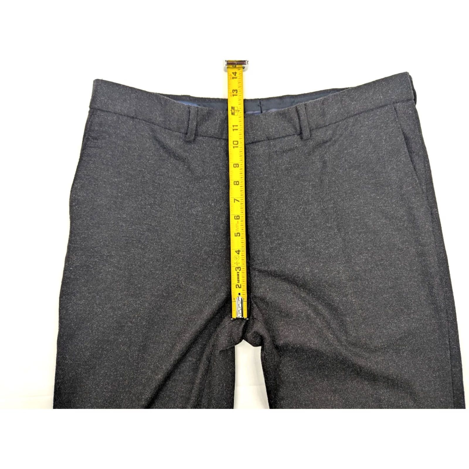 Polo Ralph Lauren VINTAGE Polo Ralph Lauren Wool Blend Dark Gray Heathered Pleated Pants 38L Men Wool Blend Dress Pants 90s Preppy Retro Wedding Classic Gray Mens Size US M / EU 48-50 / 2 - 4 Thumbnail