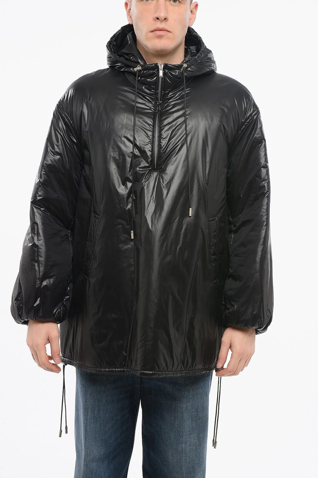 Saint Laurent Paris og1mm0326 Windbreaker & Sport Jacket in Black Size US L / EU 52-54 / 3 - 1 Thumbnail