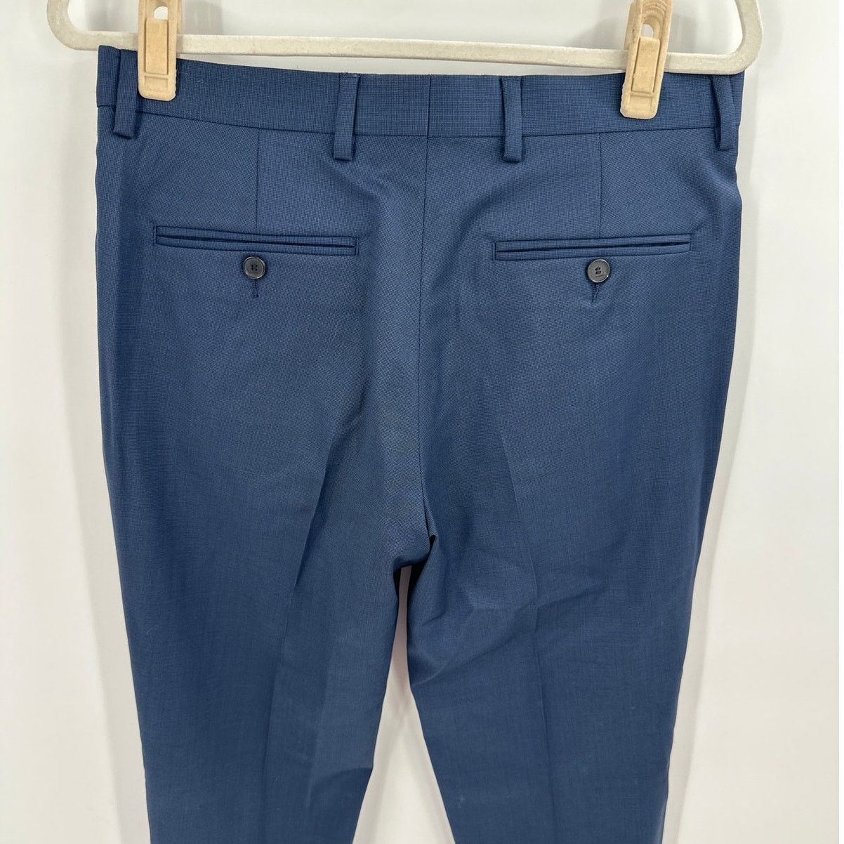 Sandro Sandro Men's Royal Blue Wool Suit Trousers Size 38 Size US 38 / EU 54 - 8 Thumbnail
