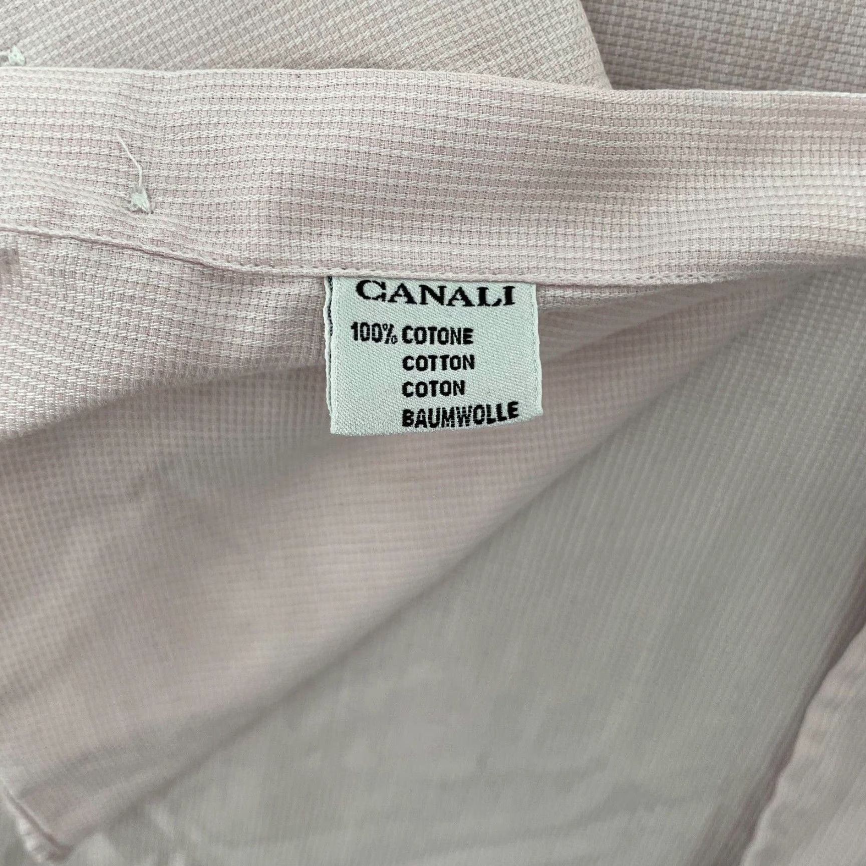 Canali VINTAGE Canali Dress Shirt Men 17 Pink Cotton Long Sleeve Formal Business Casual Italy Size US XL / EU 56 / 4 - 7 Thumbnail