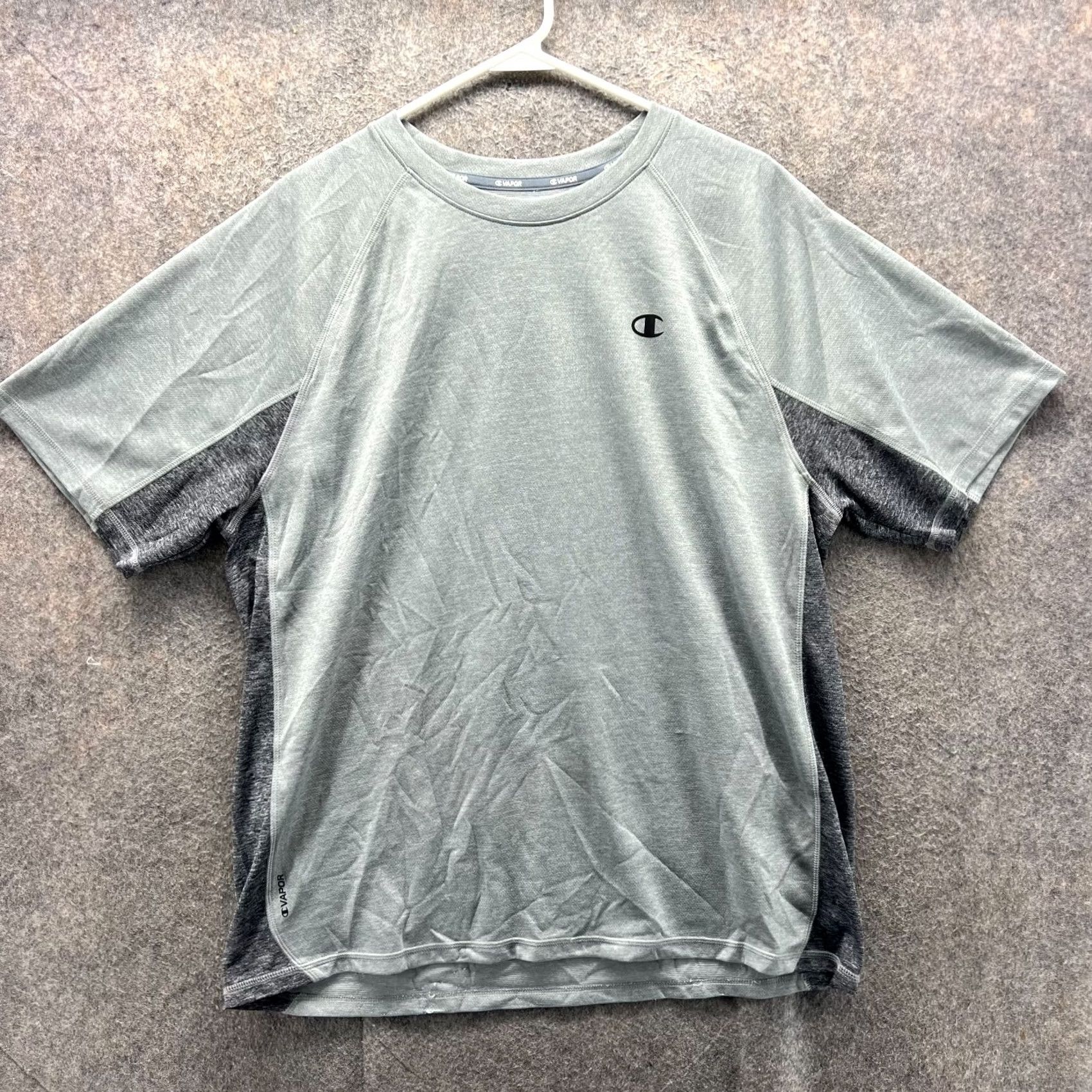 Champion Champion Shirt Mens XL Gray Short Sleeve Athletic Vapor Performance Jersey VTG Size US XL / EU 56 / 4 - 2 Thumbnail