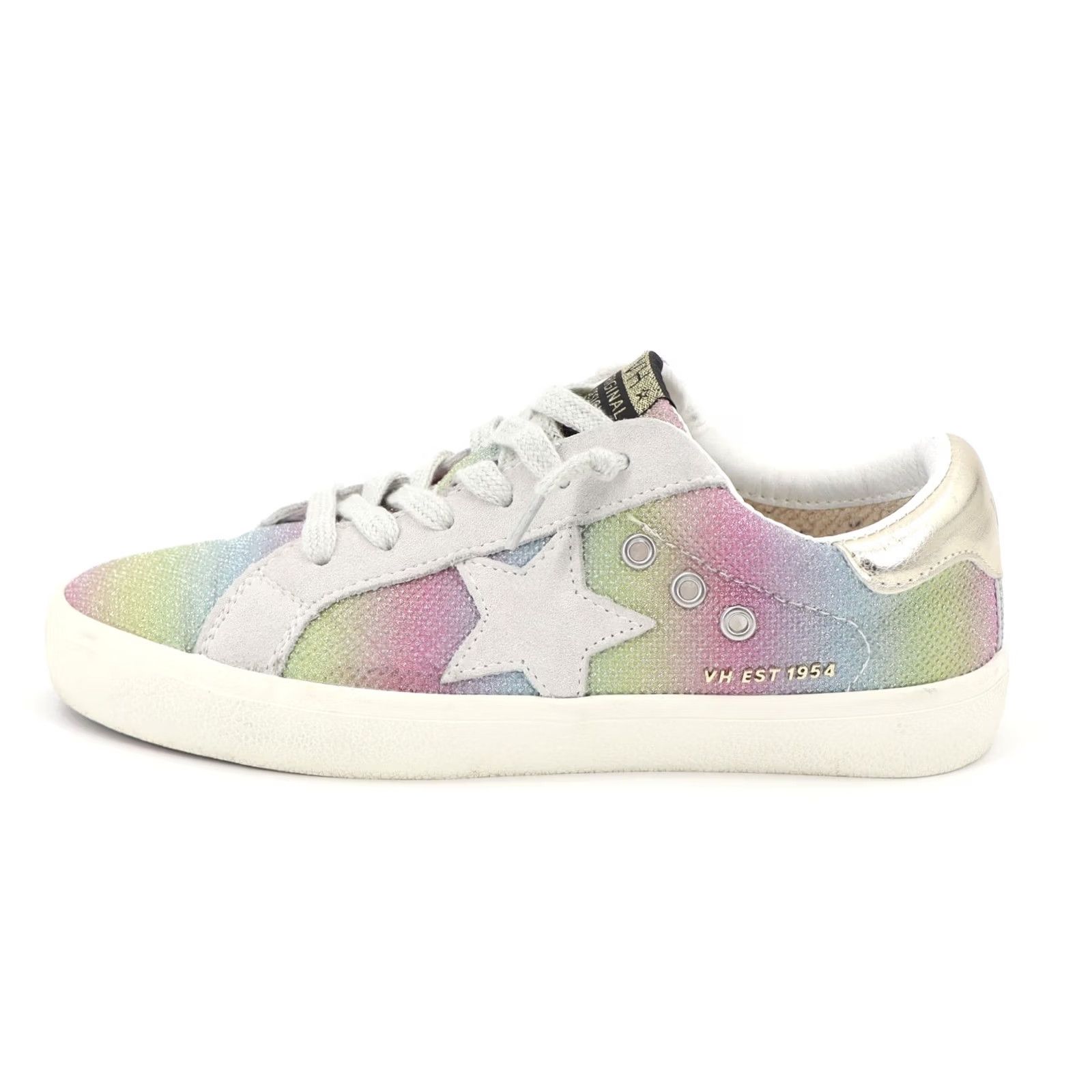 Vintage Havana VINTAGE Vintage Havana Women's Rainbow Sneakers Sz 7 Rainbow Glitter Lace Up Leather Low Top Sneakers Women's Shoes Size US 7 / IT 37 - 6 Thumbnail