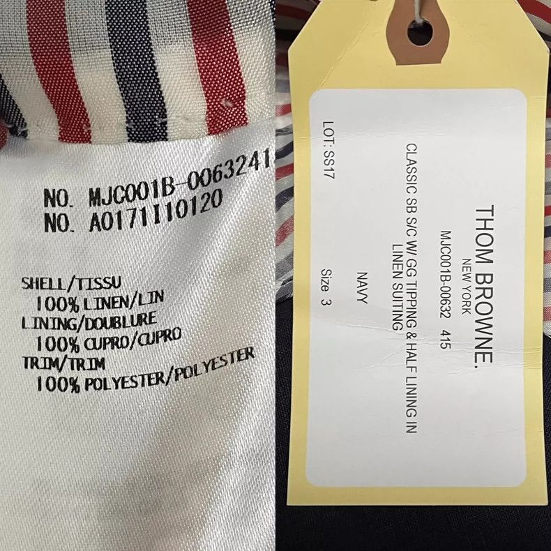Thom Browne Classic Thom Browne Navy Suit Jacket-dmc Size US M / EU 48-50 / 2 - 1 Thumbnail