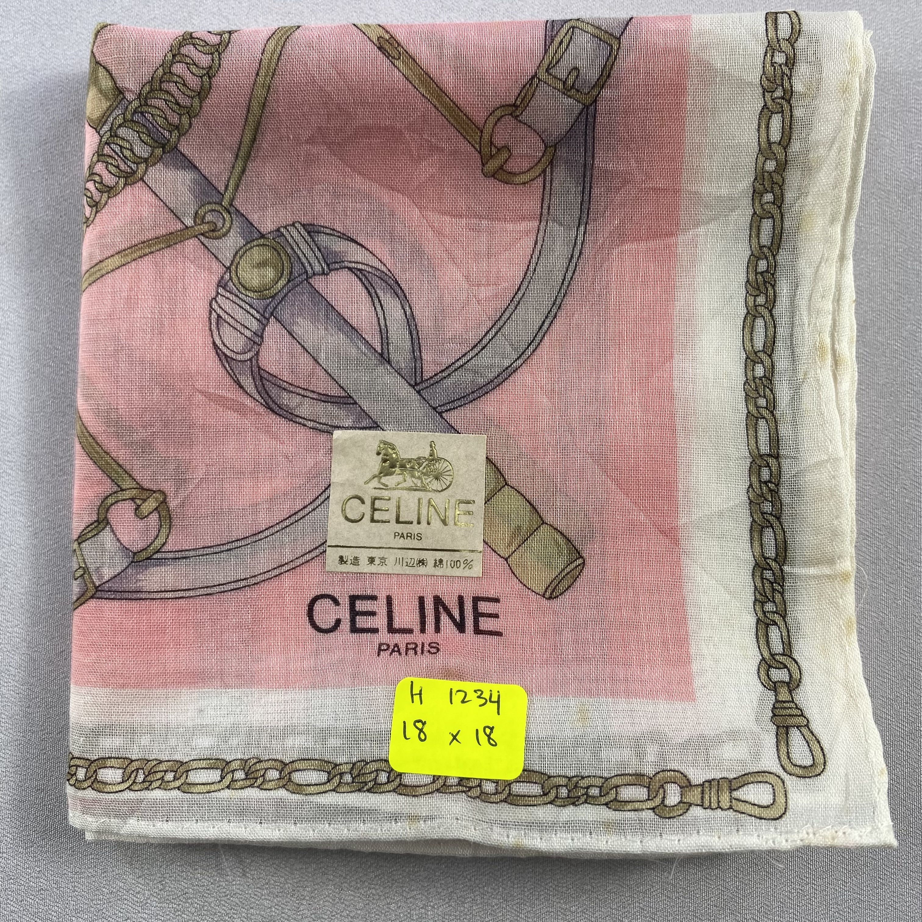 Celine × Vintage Celine Bandana/ Handkerchief / Neckerchief Size ONE SIZE - 6 Thumbnail