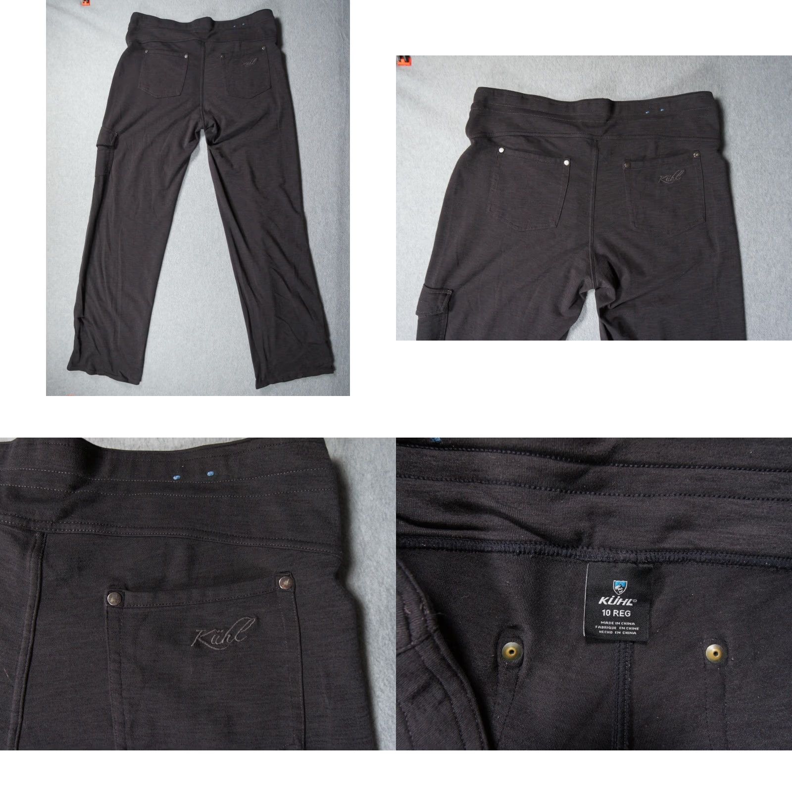Vintage Kuhl Pants Womens 10 Gray Heather Mova Cargo Yoga Lounge Comfort Ladies FLAWS Size 32" / US 10 / IT 46 - 8 Thumbnail
