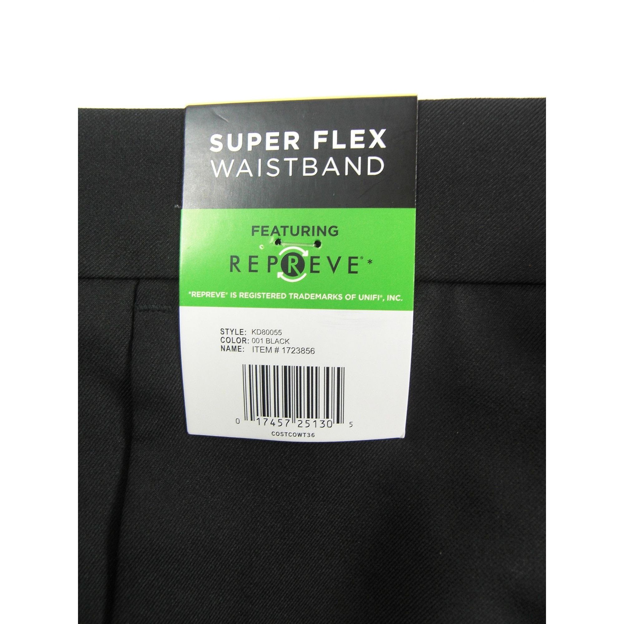 Kenneth Cole Kenneth Cole Men’s Dress Pant Slim Fit Stretch Fabric Black Size US 34 / EU 50 - 6 Thumbnail