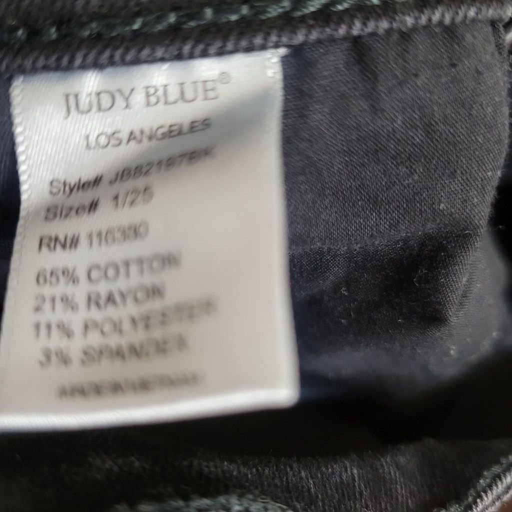 Judy Blue Judy Blue Black Skinny Fit Frayed Hem Ankle High Jeans 1/25 Size 25" / US 0 / IT 36 - 5 Thumbnail