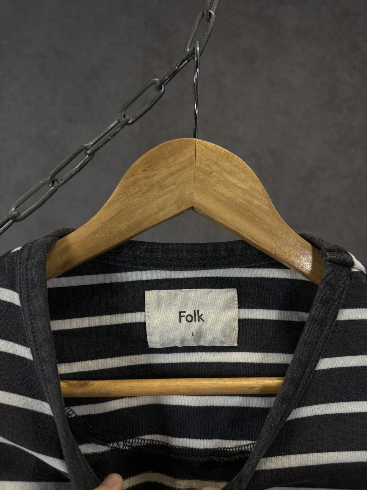 Folk Folk designer striped tee Size US L / EU 52-54 / 3 - 4 Thumbnail