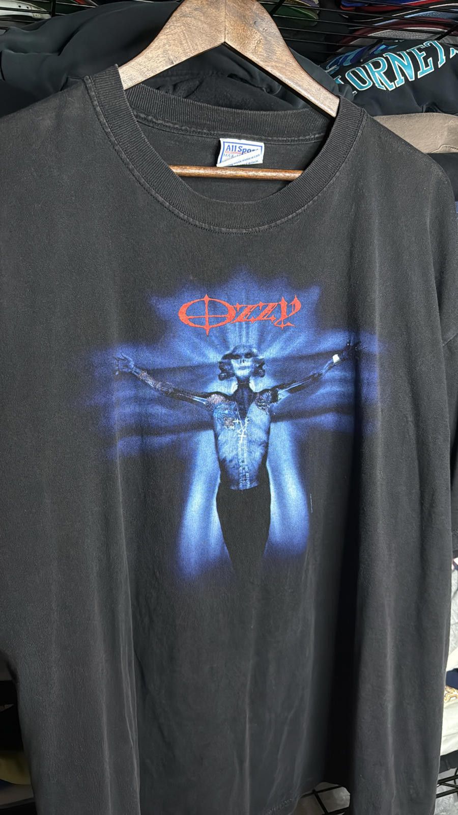 All Sport Vintage 2001 Ozzy Osbourne Tour Crucifixion Down To Earth Size US XL / EU 56 / 4 - 2 Thumbnail