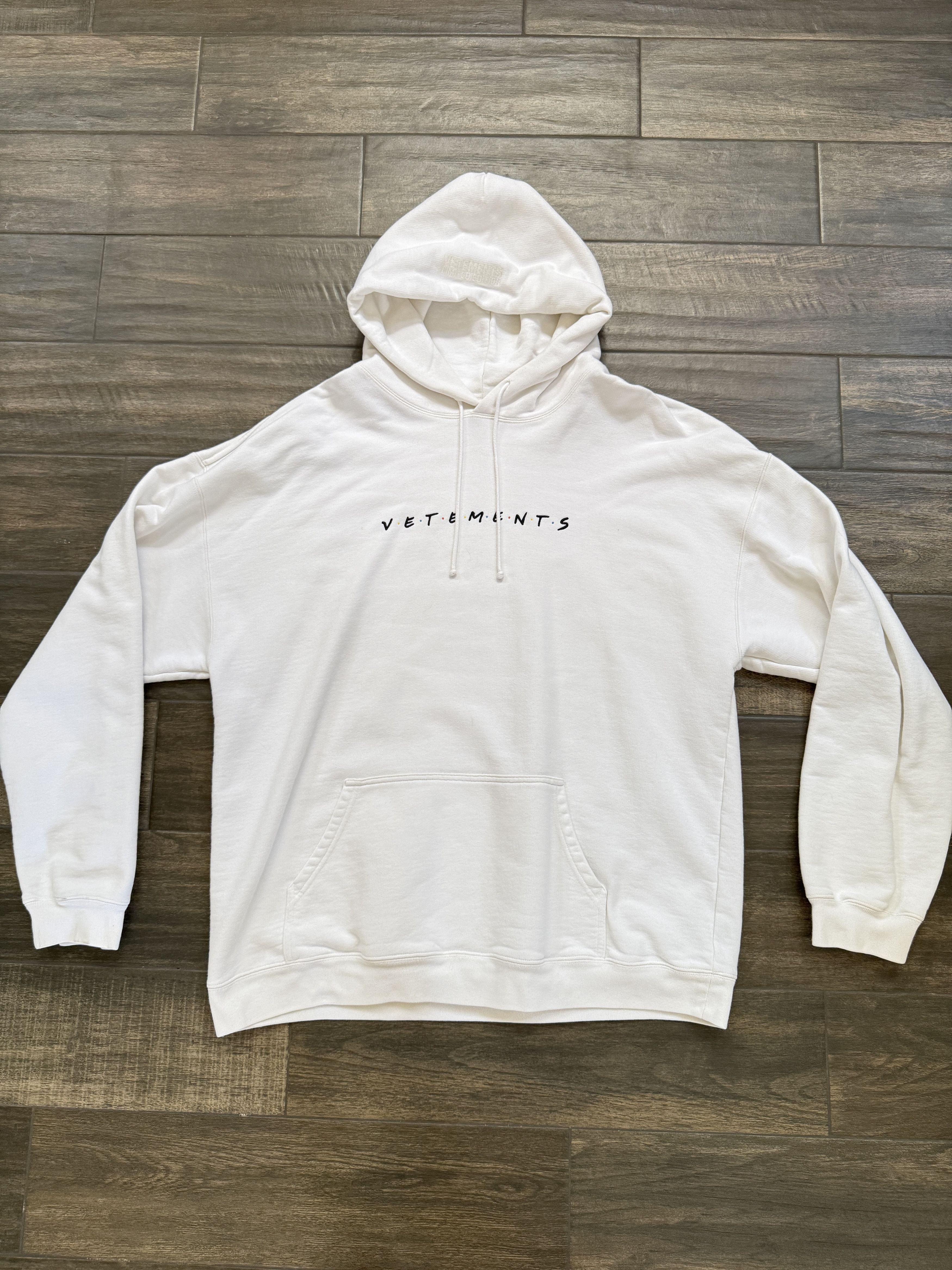 Vetements White Hoodie | Grailed