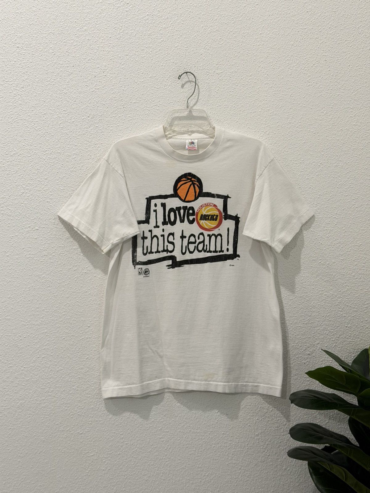 NBA Vintage 90s Houston Rockets “I Love This Team” NBA Tshirt L Size US L / EU 52-54 / 3 - 1 Thumbnail