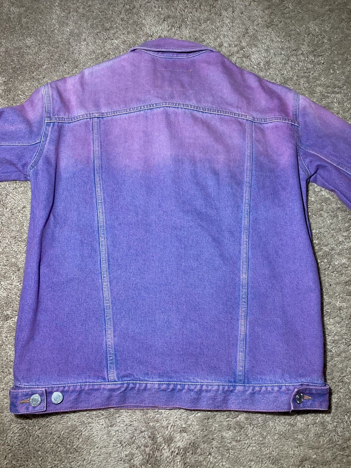 Martine Rose AW19 Martine Rose Dyed Pink Faded Denim Jacket Type 3 Rust Size US S / EU 44-46 / 1 - 8 Thumbnail