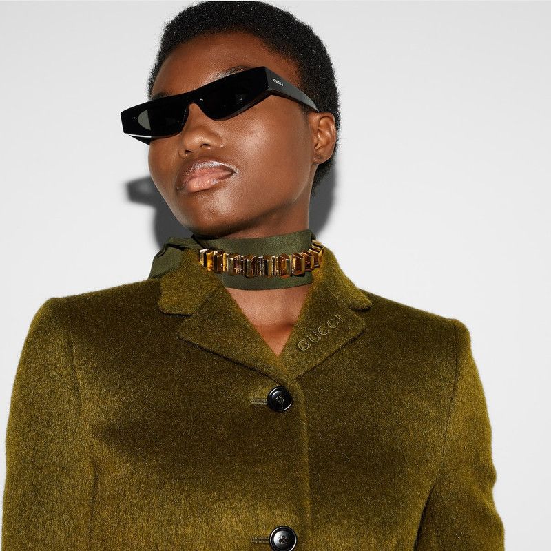 Gucci oc11z1125 Light Wool Mohair Jacket in Olive Green Size M / US 6-8 / IT 42-44 - 7 Thumbnail