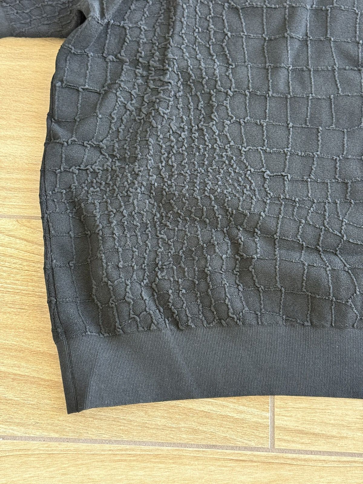 Jacquemus Jacquemus Le Polo Croco Black Size US XL / EU 56 / 4 - 3 Thumbnail