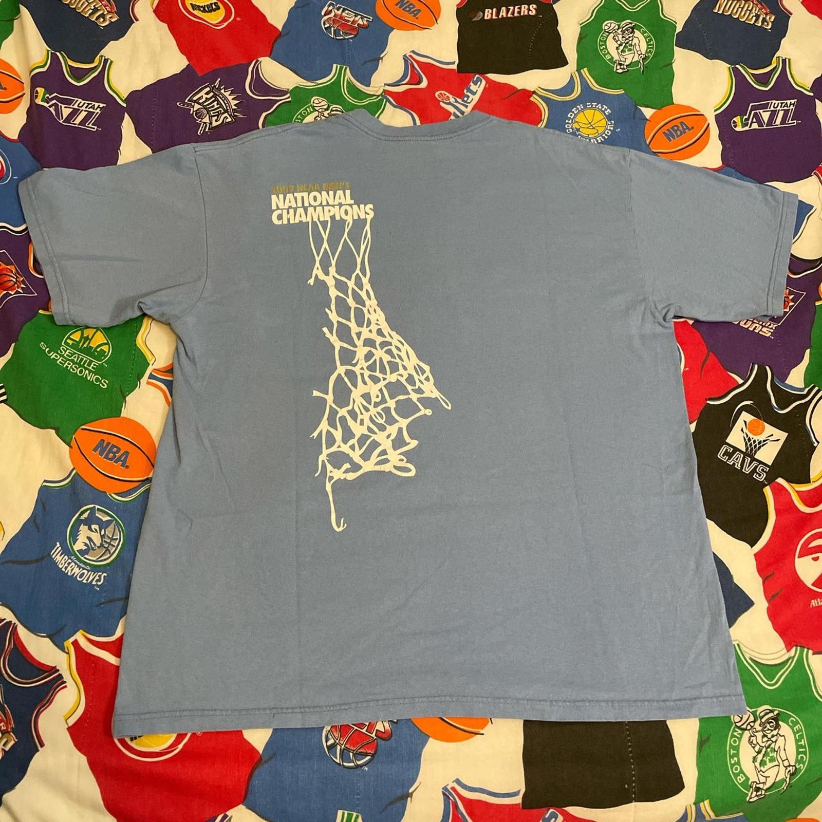 NCAA × Nike Y2K 2009 NCAA North Carolina UNC Tar Heels Basketball Tee Size US L / EU 52-54 / 3 - 2 Thumbnail