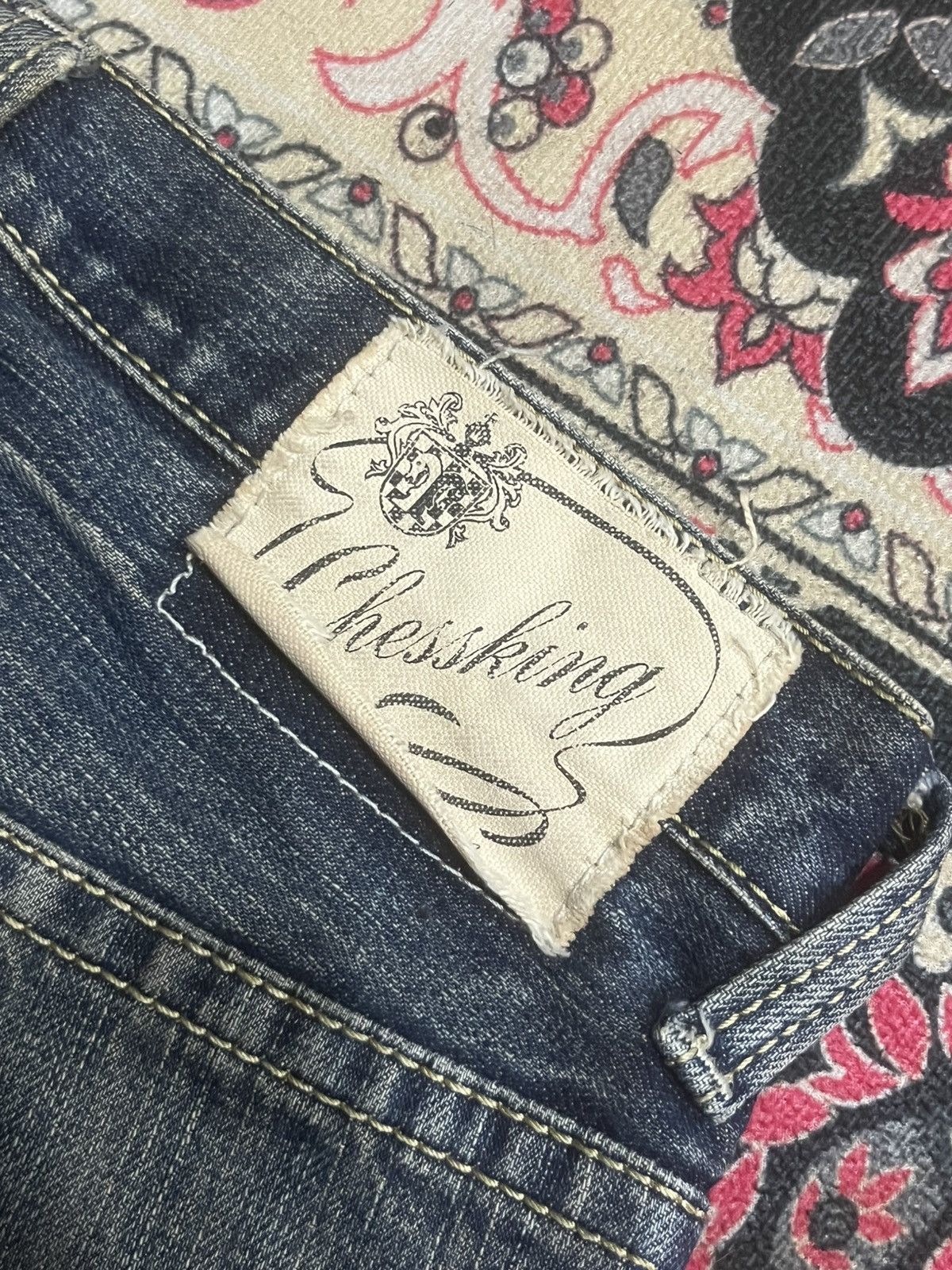 Japanese Brand Vintage Japanese Brand Bobson Cheesking Blue Faded Jeans Size US 29 - 8 Thumbnail