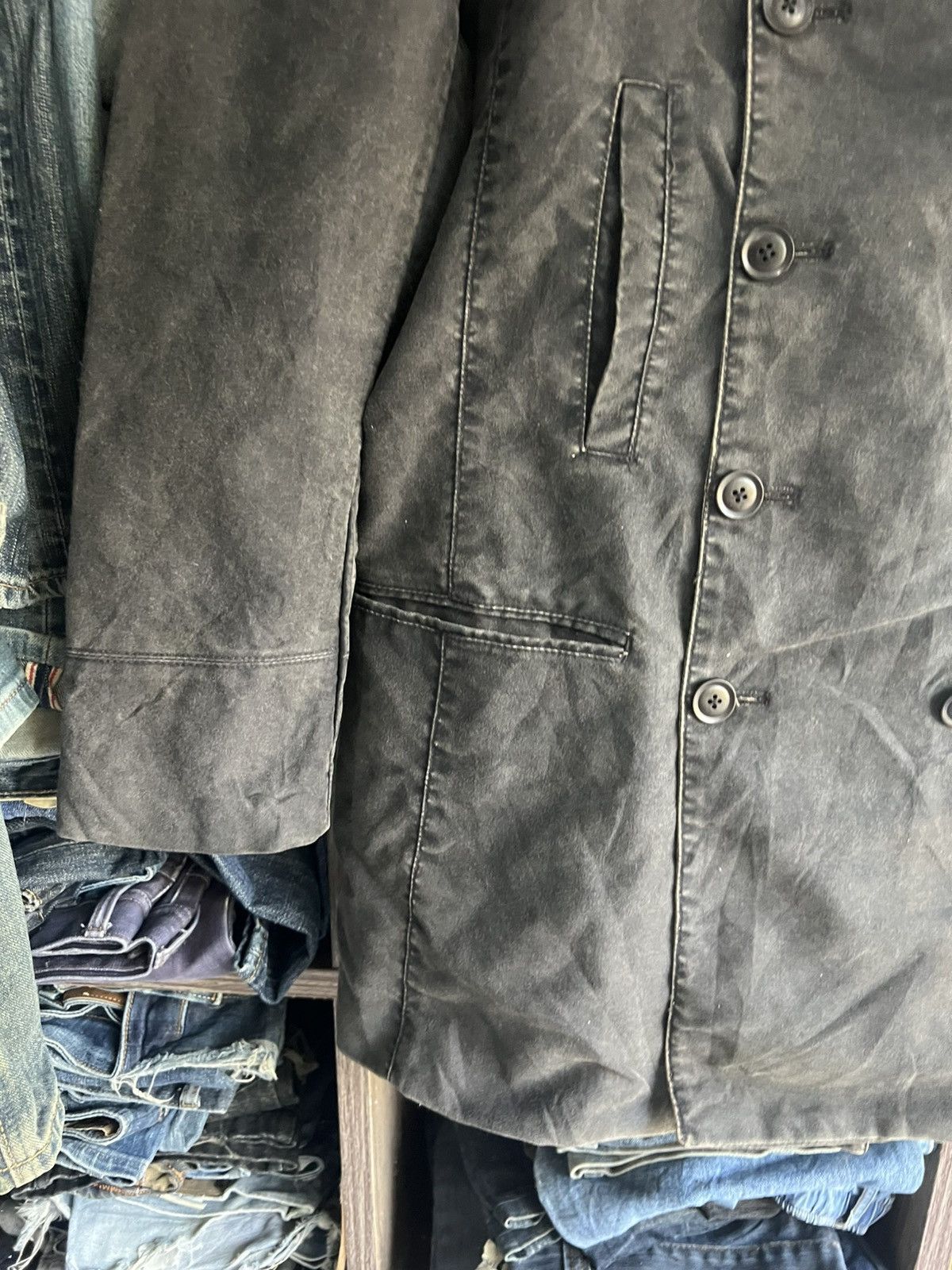 Michel Klein 🔥Sun Faded Klein Plus Homme Double Breasted Button Jacket Size US M / EU 48-50 / 2 - 7 Thumbnail
