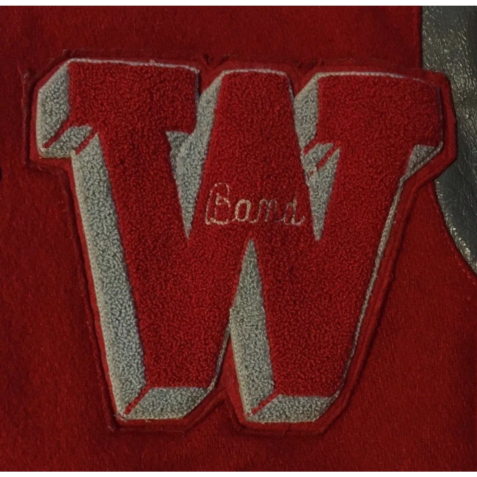 Vintage VINTAGE Varsity Jacket S Red 80s 90s Band Letterman Wool USA Chain Stitch Men Small College Football Basketball Grunge School Track Team Bomber Combo Size US S / EU 44-46 / 1 - 3 Thumbnail