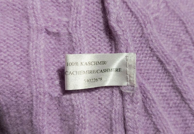 Vintage 100% cashmere sweater light purple luxury soft unique Size XL / US 12-14 / IT 48-50 - 5 Thumbnail