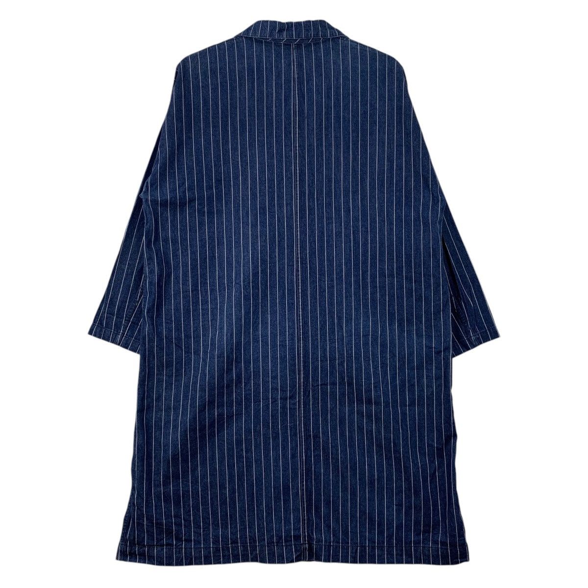 Japanese Brand GU Japanese Brand Casualwear Stripes Indigo JeansCoat Jacket Size XL / US 12-14 / IT 48-50 - 2 Thumbnail