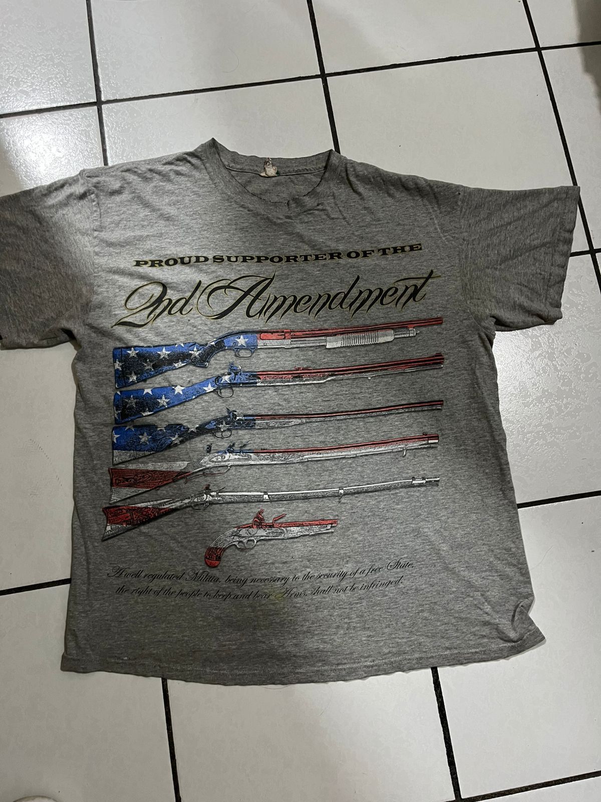 Vintage T-shirt vintage ´´PROUD SUPPORTER OF THE 2nd Amendment" Size US XL / EU 56 / 4 - 1 Thumbnail
