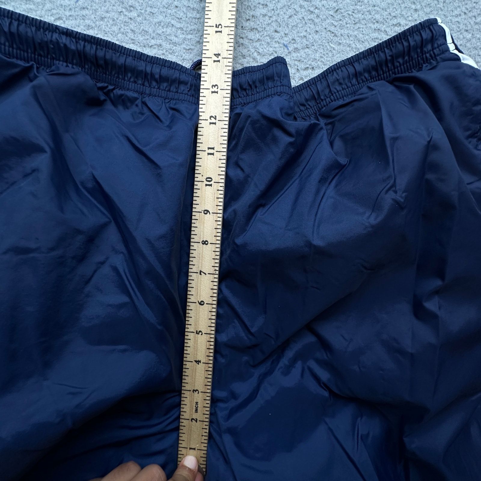 Adidas VTG 90s Adidas Lined Windbreaker Track Pants XL Navy Blue Size US 40 / EU 56 - 5 Thumbnail