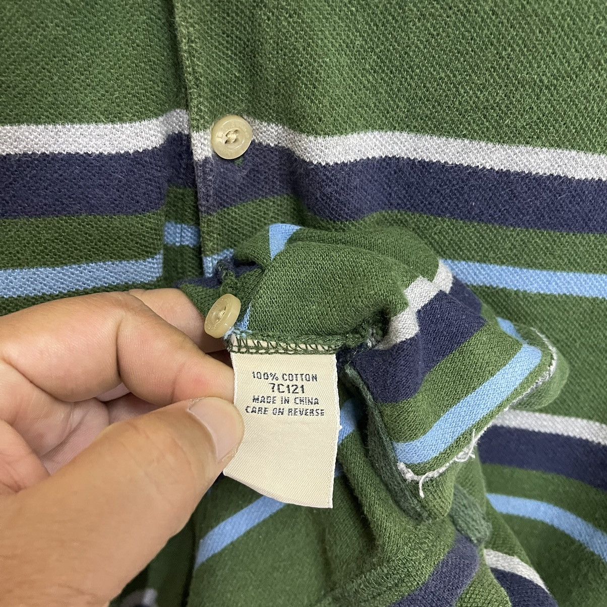 Japanese Brand × L.L. Bean × Vintage LL Bean Collar Shirts LL Bean Stripe Shirts Size US L / EU 52-54 / 3 - 8 Thumbnail