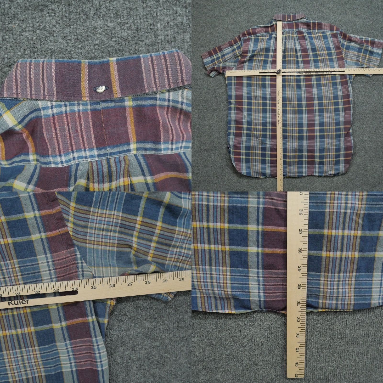 Ralph Lauren Ralph Lauren Shirt Mens XL Multicolor Plaid Button-Up Collar Down Button-Front Classic Preppy Logo Pony Size US XL / EU 56 / 4 - 8 Thumbnail