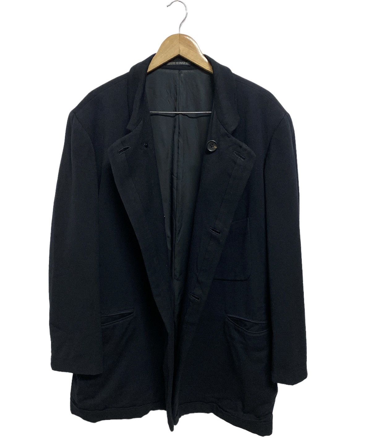 Yohji Yamamoto Yohji Yamamoto Signature Pour Homme A/W Wool Jacket Size US S / EU 44-46 / 1 - 3 Thumbnail