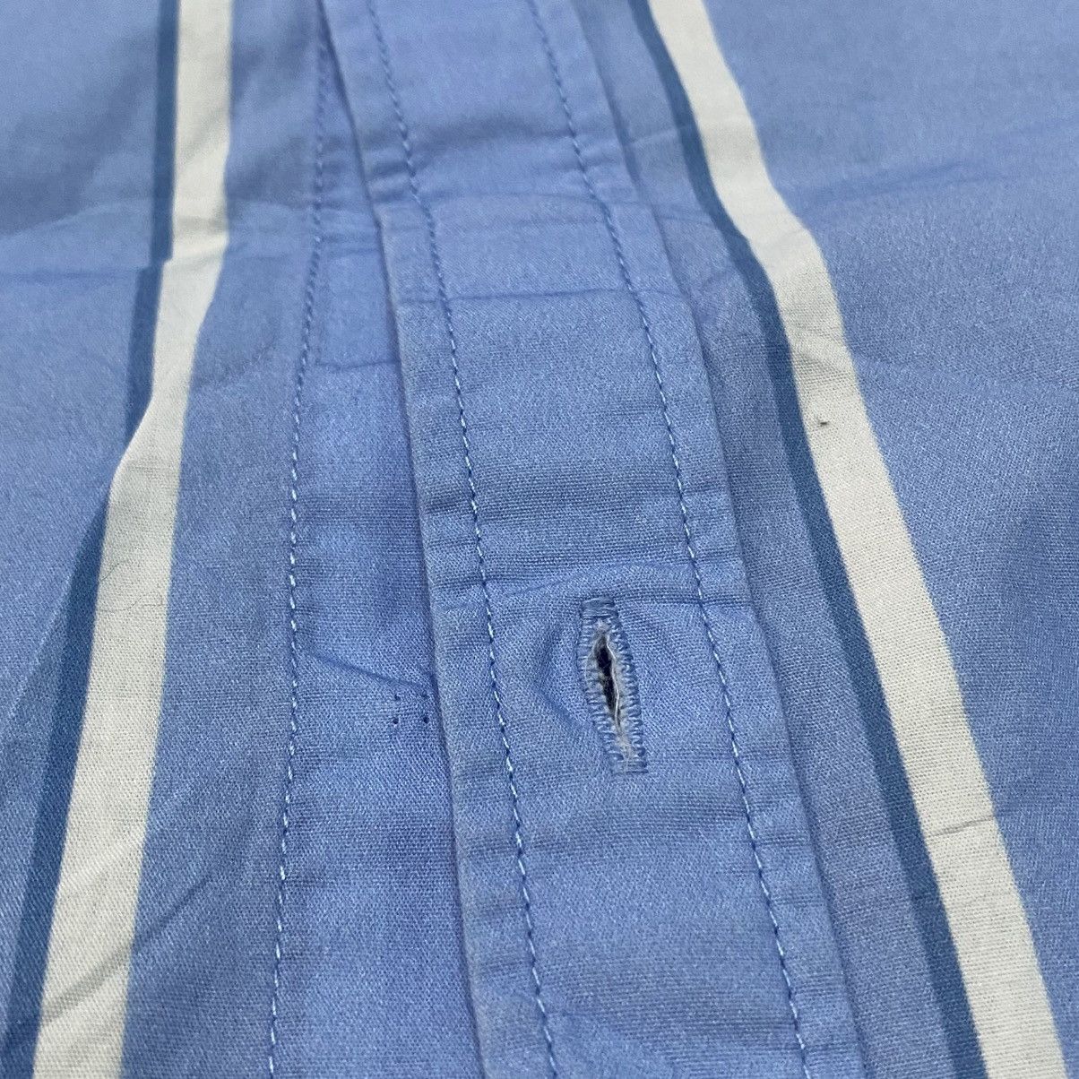 Balenciaga Balenciaga New Logo White Blue Shirt Size XXS / US 00 / IT 34 - 3 Thumbnail