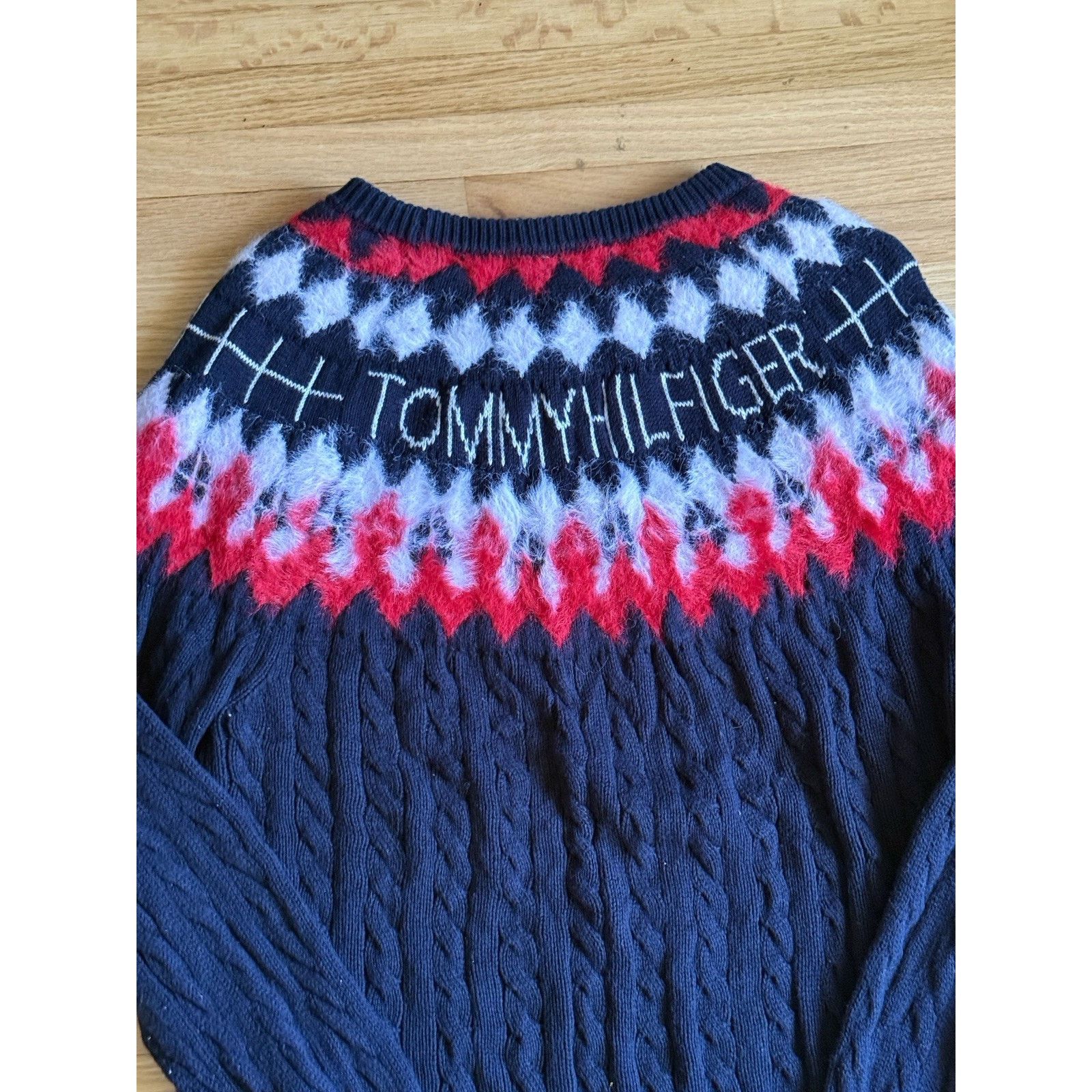 Tommy Hilfiger Tommy Hilfiger L Sweater Snowflake Nordic Fair Isle Pattern Size US L / EU 52-54 / 3 - 10 Thumbnail
