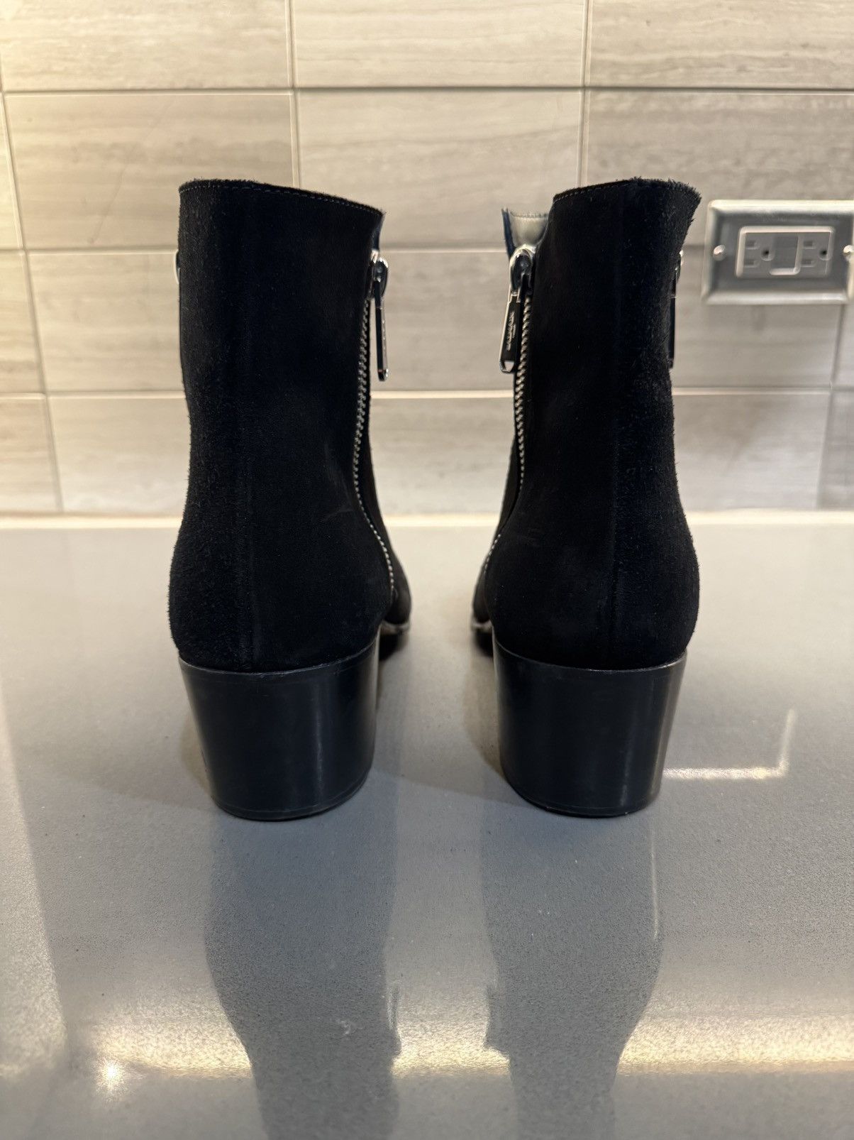 Balmain Balmain Black Suade Boots Size US 11 / EU 44 - 3 Thumbnail