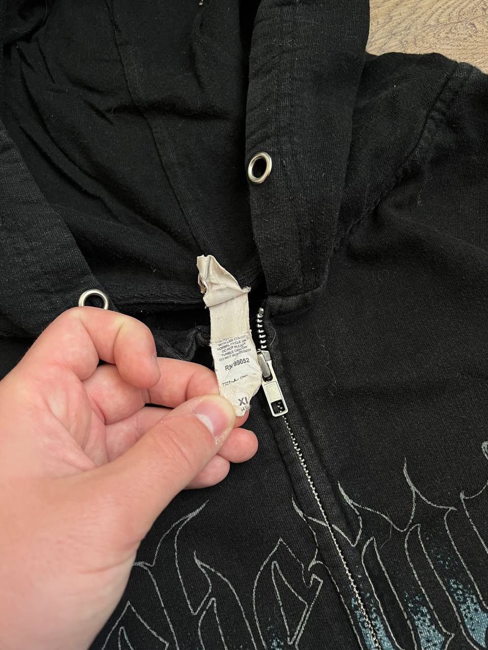 Independent Trading Co. Вehemot Vintage Black Metal Band Zip Hoodie Size US XL / EU 56 / 4 - 8 Thumbnail