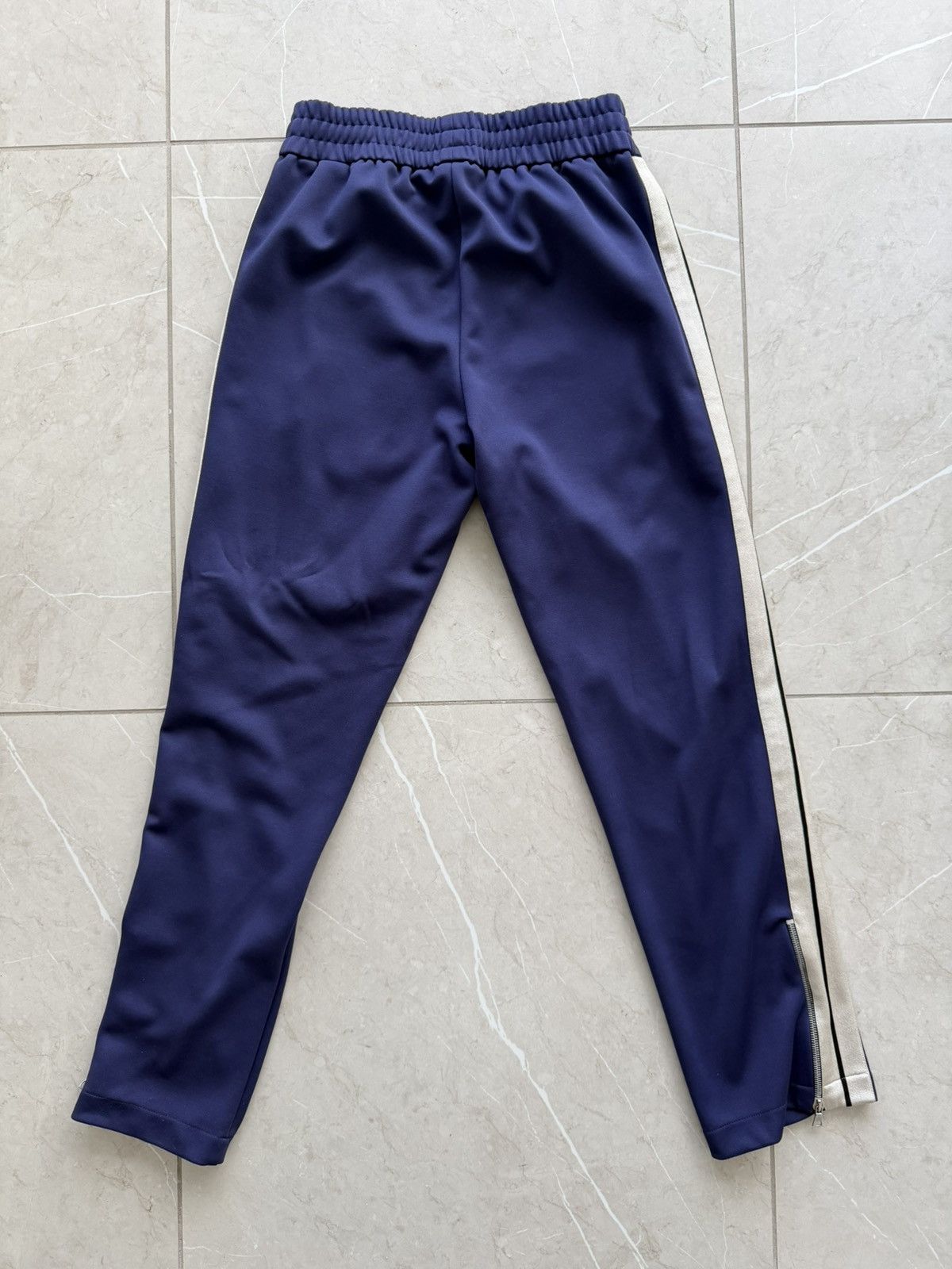 Palm Angels Palm Angels Slim Track Pants 'Purple/White' Size US 32 / EU 48 - 7 Thumbnail