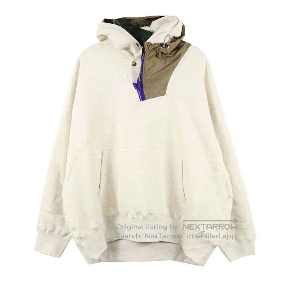 kolor autumn winter hoodie in beige.