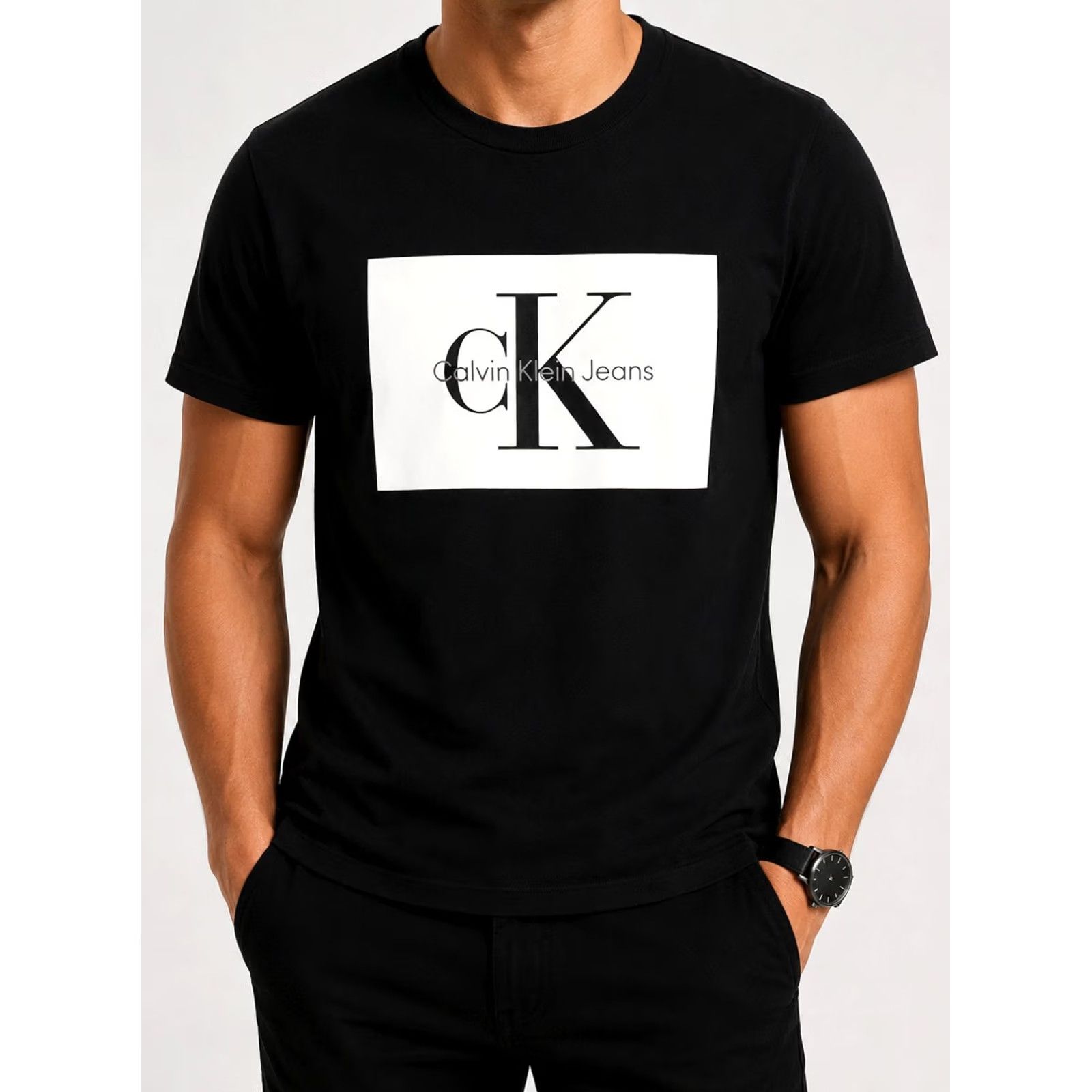 Calvin Klein Calvin Klein Men's Black Logo T-Shirt S Regular Fit Size US S / EU 44-46 / 1 - 2 Thumbnail