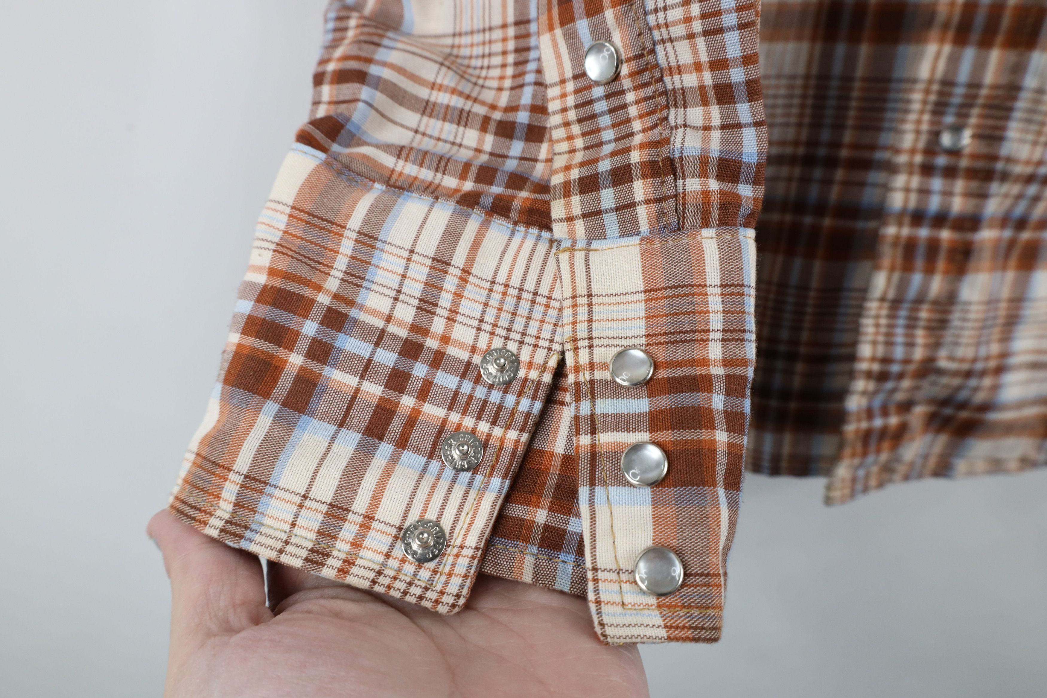 Vintage Vintage 60s 70s Big Mac Snap Button Collared Shirt Plaid USA Size US L / EU 52-54 / 3 - 6 Thumbnail