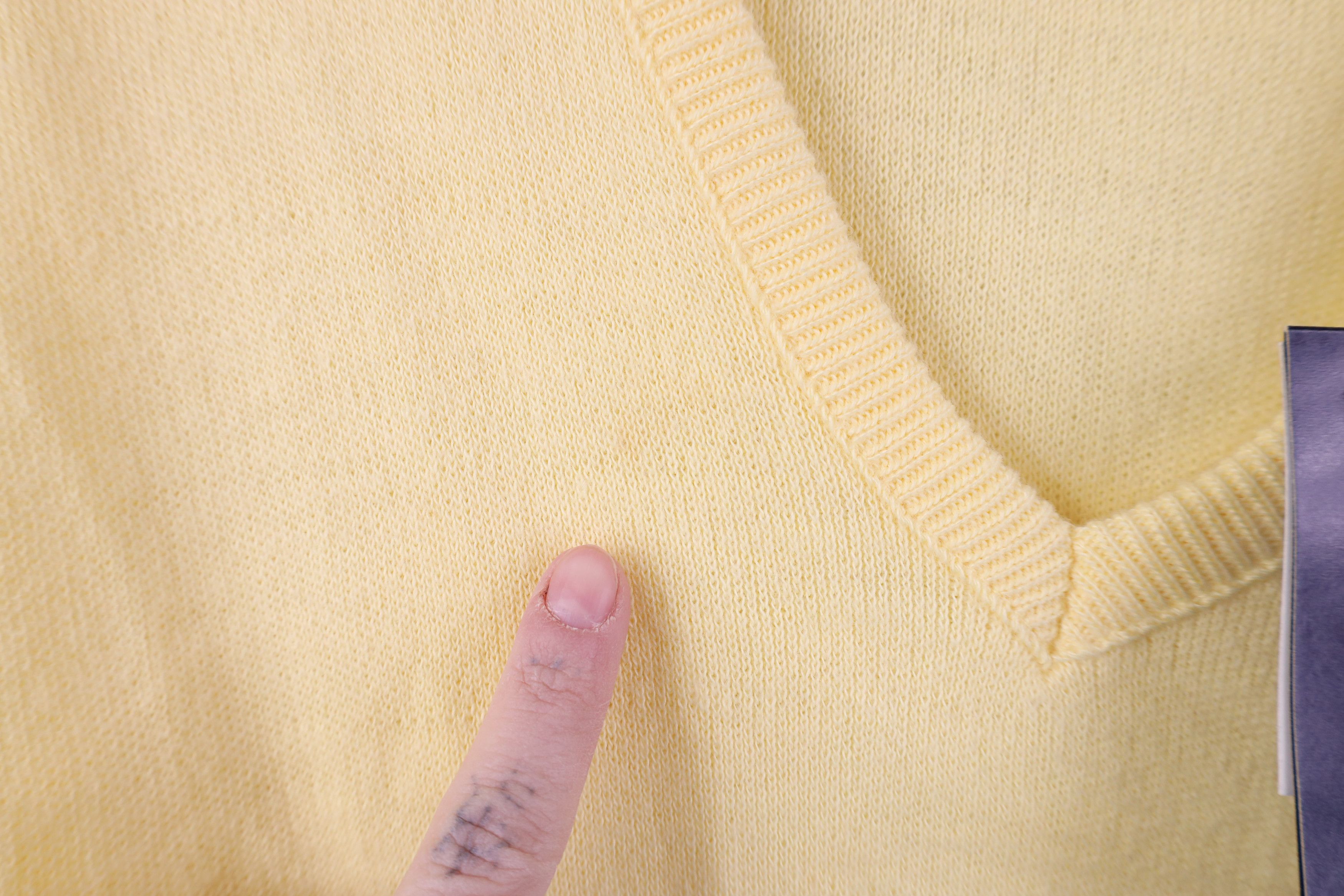 Vintage Deadstock Vintage 70s Streetwear Knit Sweater Yellow USA Size US M / EU 48-50 / 2 - 4 Thumbnail