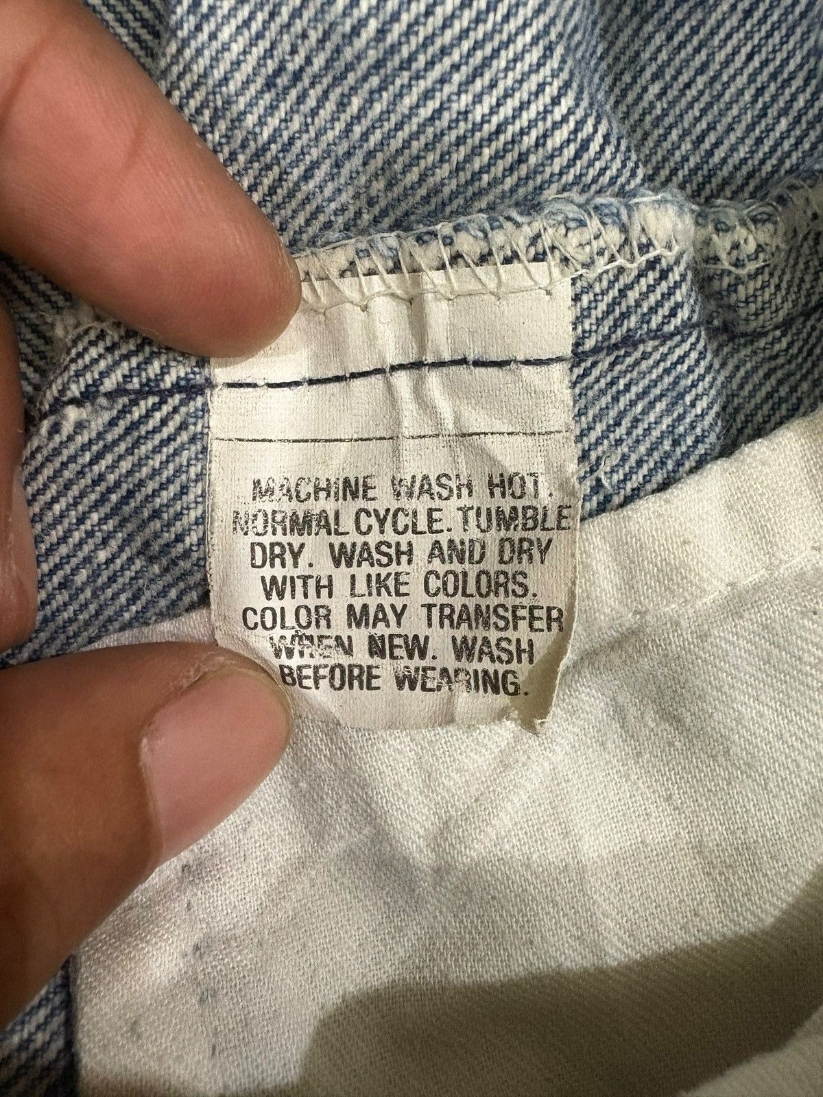 Levi's Vintage 80s Levis 505 Faded Blue Wash Distress Jeans Size US 29 - 6 Thumbnail