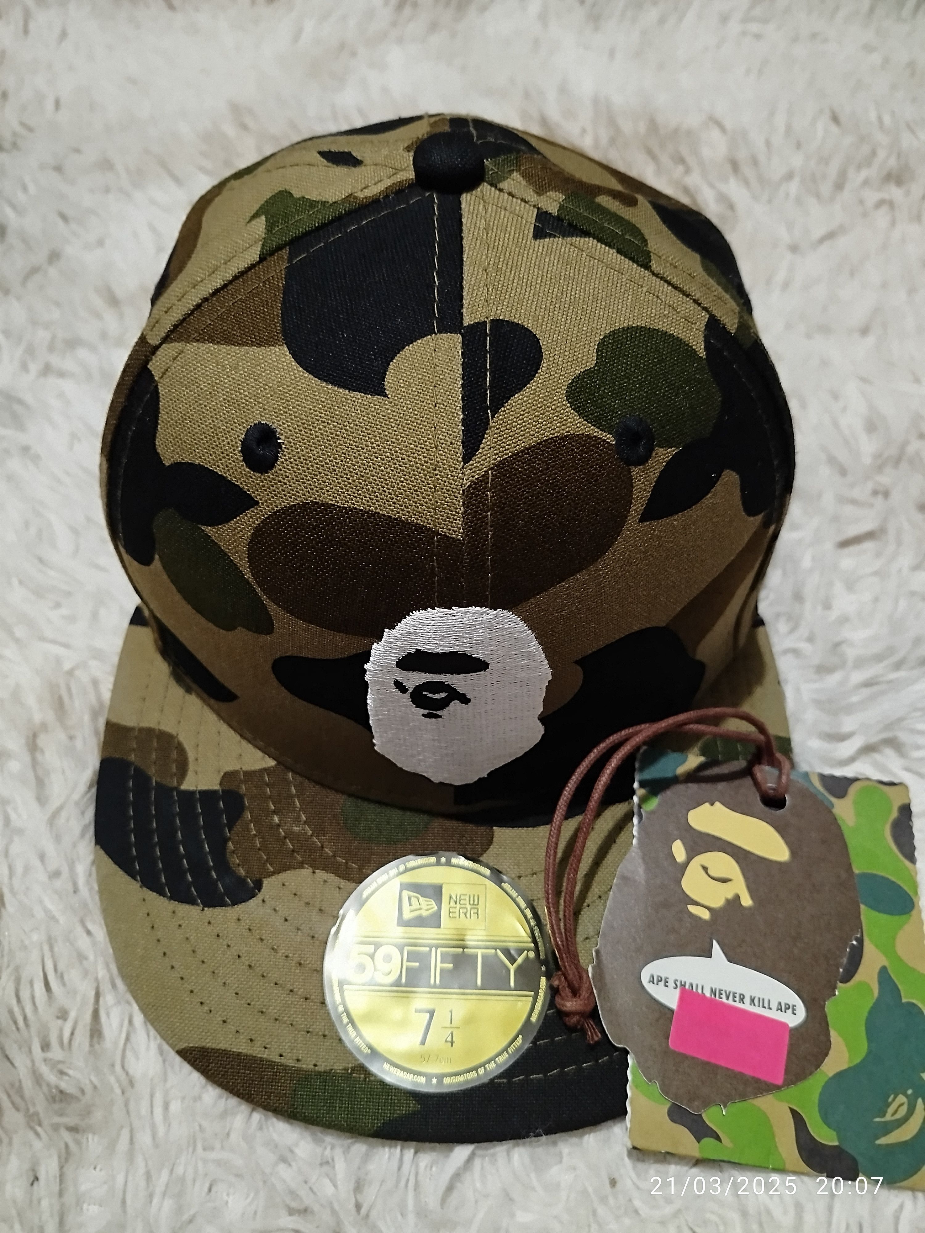 A Bathing Ape New Era 9Forty Bape Sta Cap green
