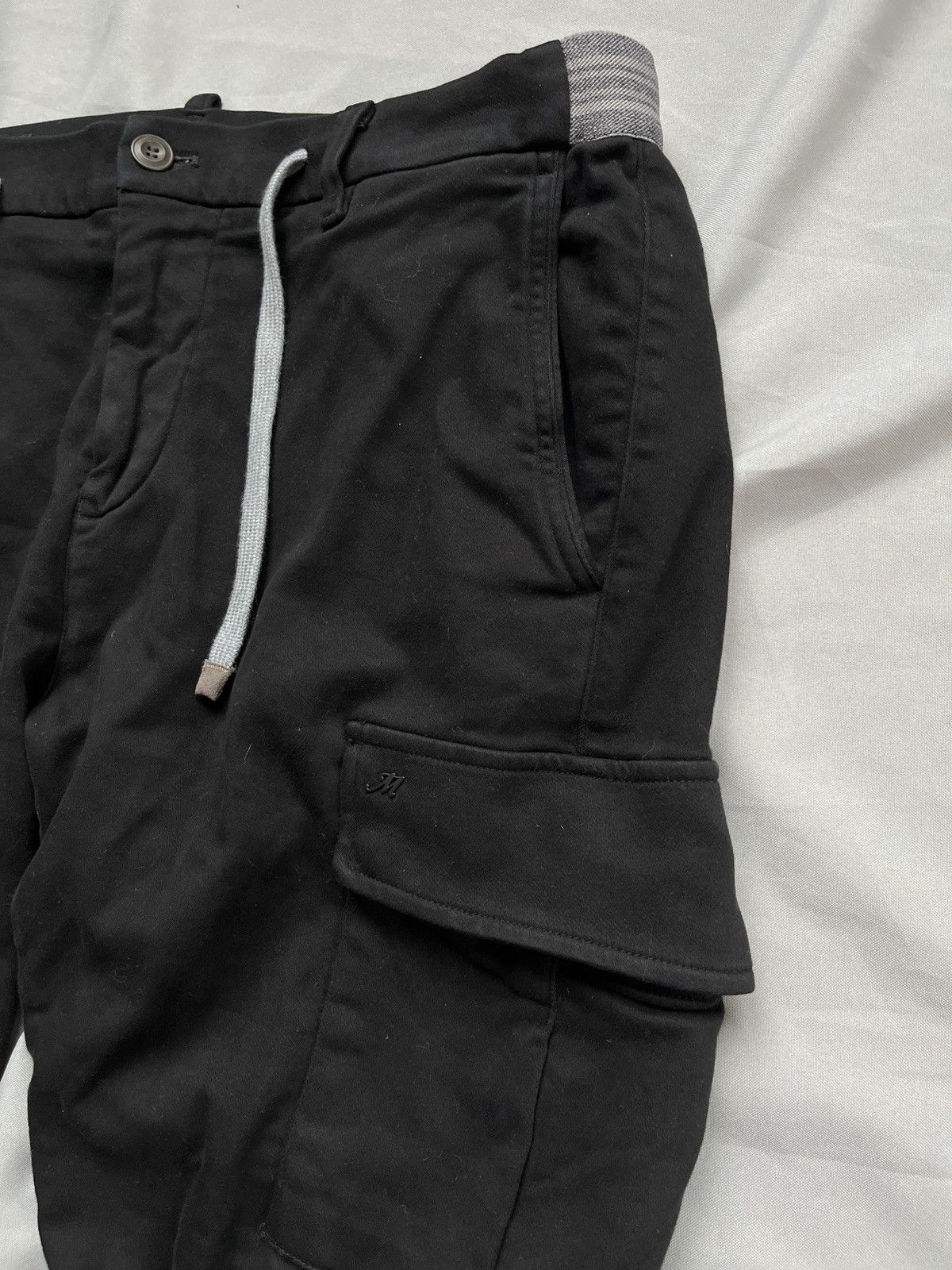 Mason's Mason's Chile Golf Cotton Jersey Carrot Cargo Black Pants Size US 34 / EU 50 - 4 Thumbnail