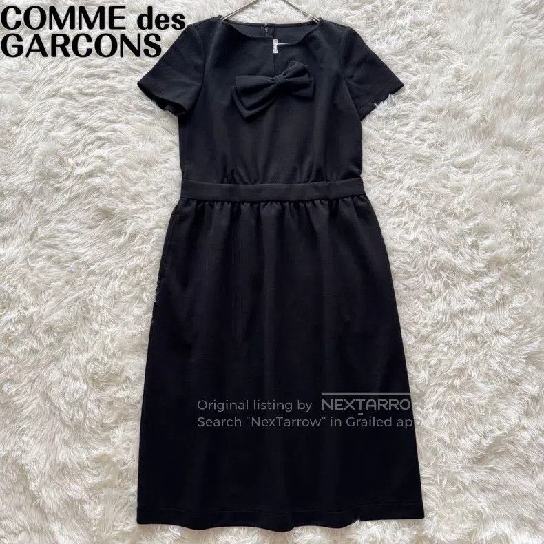 Comme des Garcons Black Bow Tie Dress