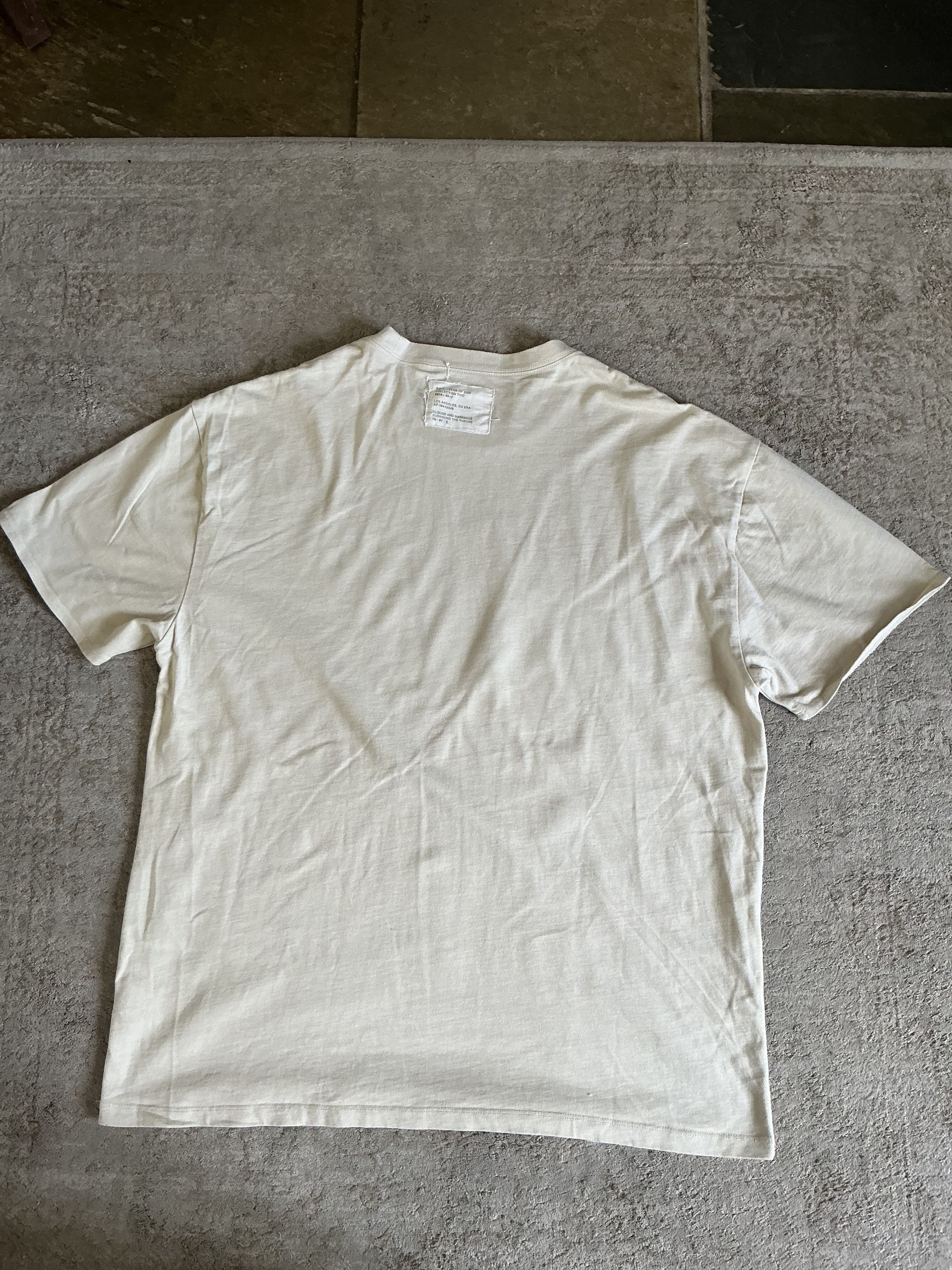 Fear of God Fog Fear of God collection two 2016-2017 cream T-shirt Size US L / EU 52-54 / 3 - 2 Thumbnail