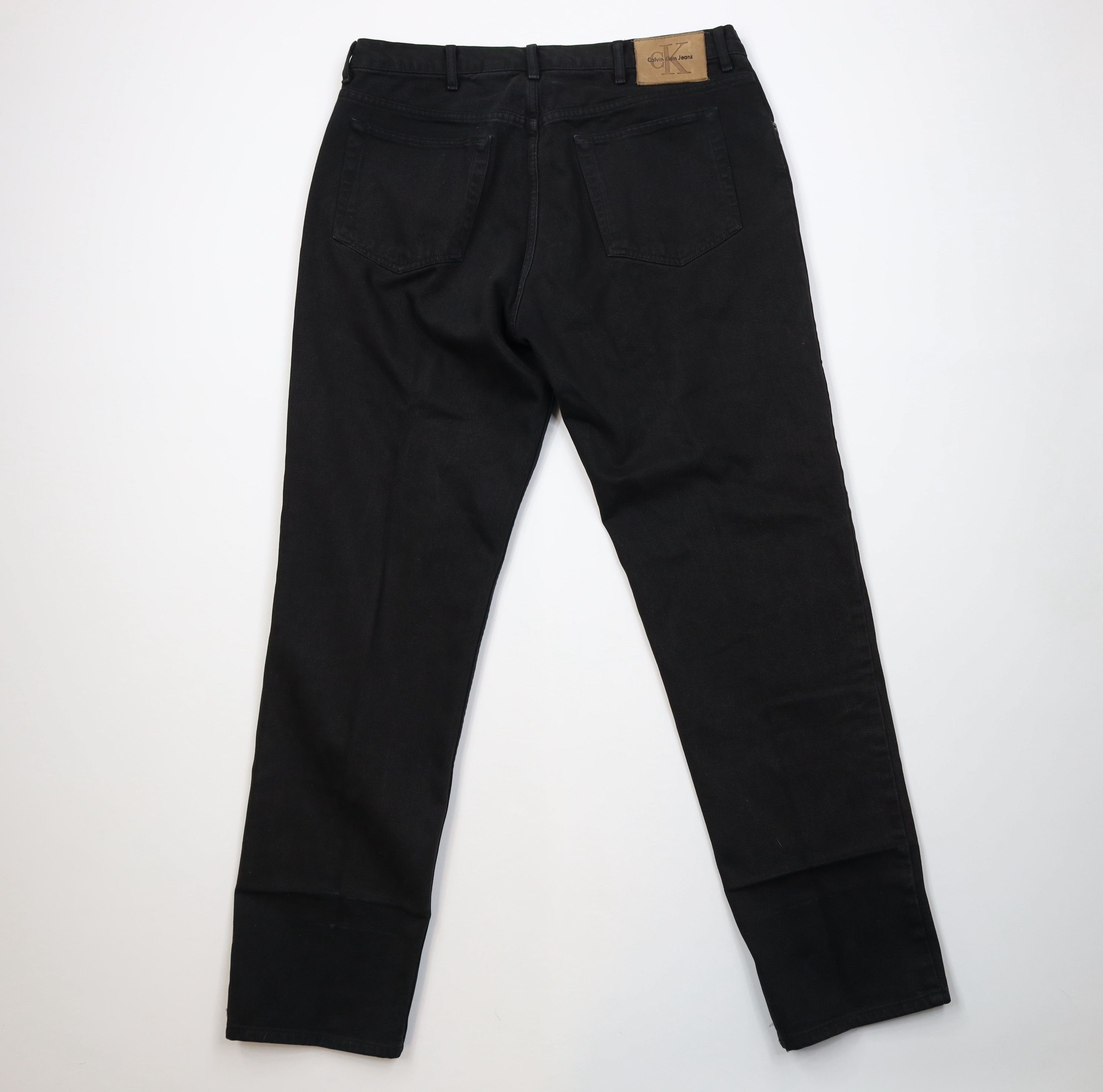 Calvin Klein Vintage 90s Calvin Klein Fit Denim Jeans Black Cotton Size US 38 / EU 54 - 12 Thumbnail