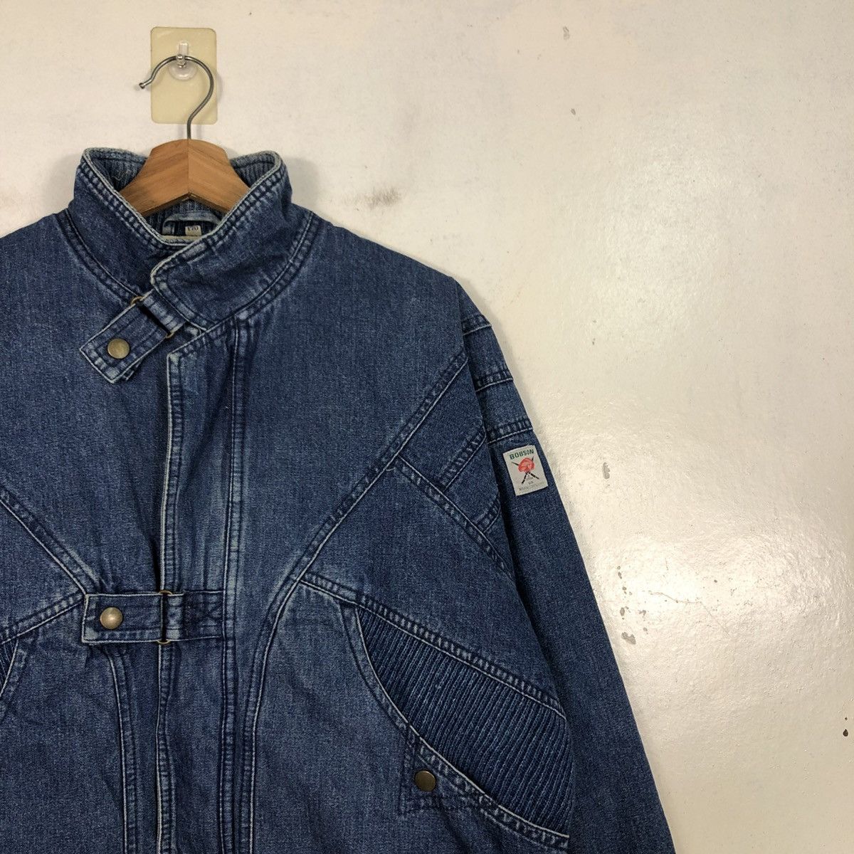 Japanese Brand Biker Bondage Parachute Denim Jacket Bobson Seditionaries Size US L / EU 52-54 / 3 - 8 Thumbnail